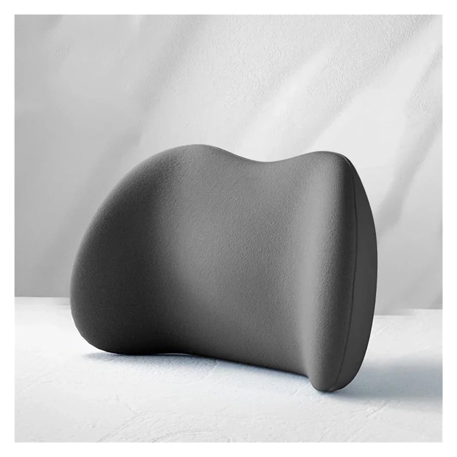 Lspbfkq Car Trim Interior Car Universal Headrest Lumbar Memory Foam Cervical Support Backrest Pillow Office Interior(Grey Waist)