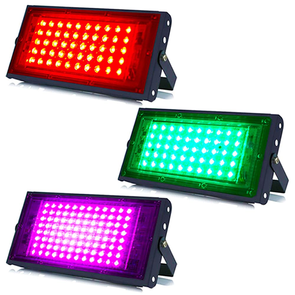 MLD BL2429 20w Led Flood Lights IP66 Waterproof Indoor Outdoor Led Brick Focus Street Light Multi Color Combo Set | Red, Green, Pink | Pack of 3-image-20