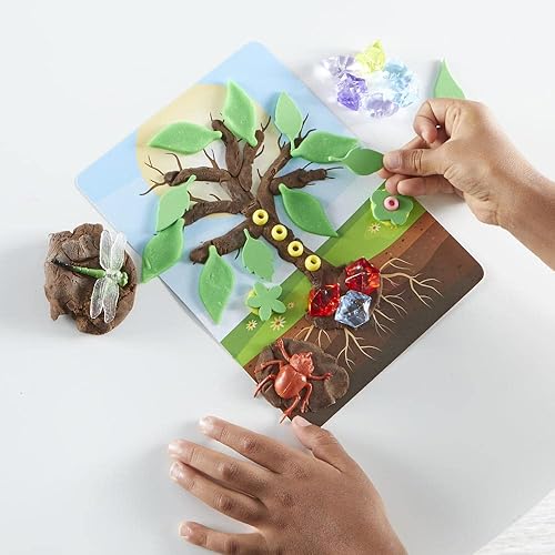 Miniatura 5 de Hand2Mind Into the Garden - Kit de actividades sensoriales - Piezas sueltas materiales de juego para niños - Cubo sensorial Montessori con tapa -