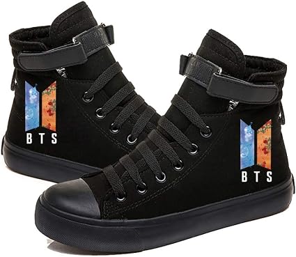 LXYA 2020 più recenti Scarpe da Tela Leggera,Scarpe Casual Alte Super-Top, Scarpe da Ginnastica da Uomo e Donna,KPOP Fashion Hip Hop Style Sole Sole  Sole Studente Casual Scarpe Casual A.R.M.Y Hot Dono :