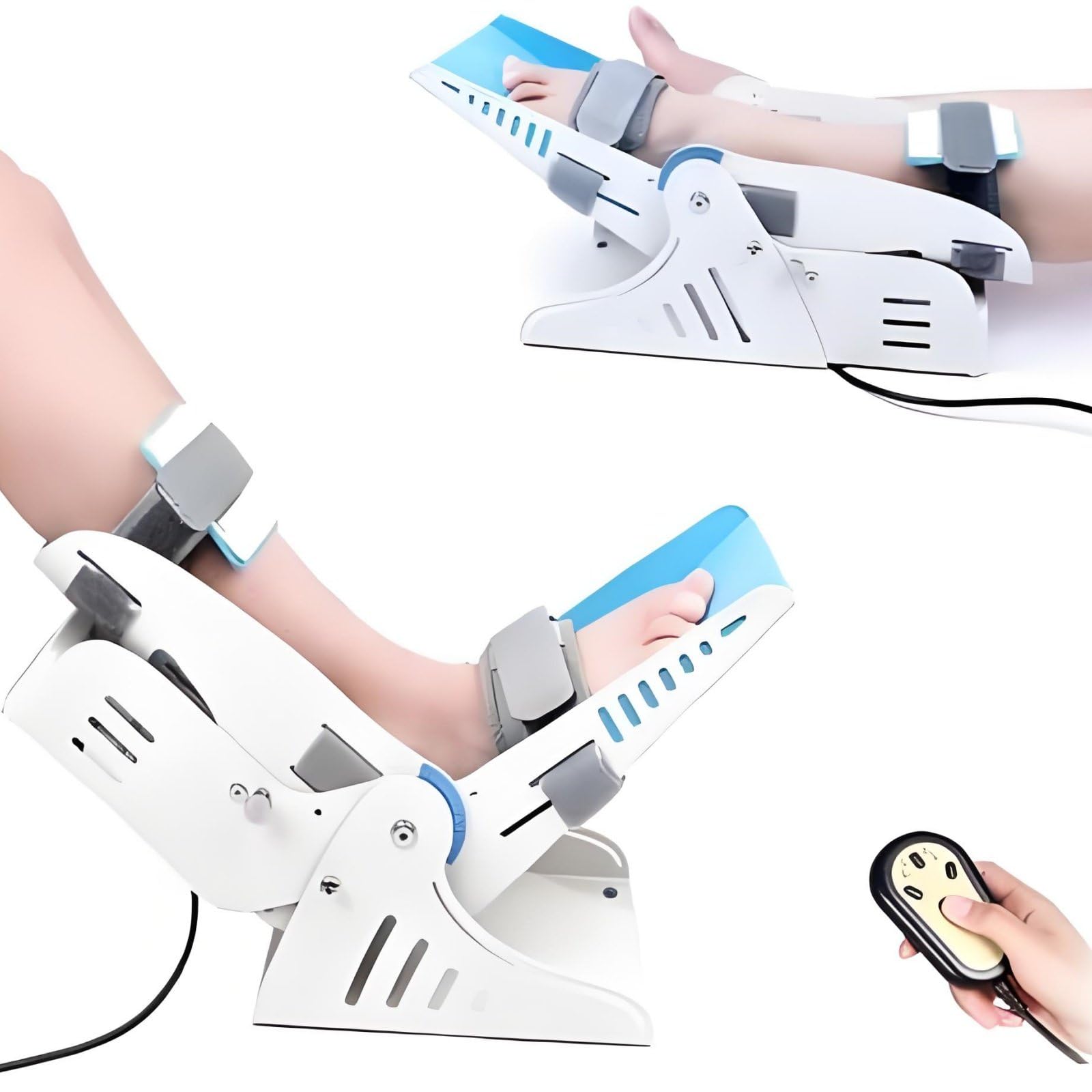 Entrenador de tobillo eléctrico, equipo de rehabilitación de tobillo, entrenamiento de ajuste de 9 velocidades, adecuado para personas con rigidez de ligamentos después de un accidente cerebrovascular