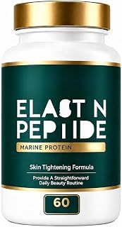 Clara-nova Labs Elastin Peptides, Elastin Peptide Skin Tightening Formula, Skin Elasticity, Smooth Texture & Refreshing Skin, 60,1pcs