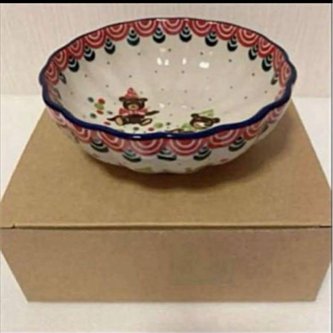 新品　ポーリッシュポタリー　くま　ユニカット　3点セット 新品】ポーリッシュポタリー 食器3点セット 新品 ポーリッシュ
