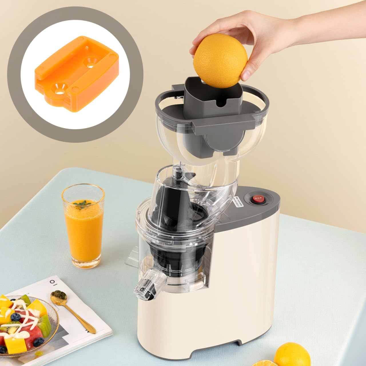 4pcs Electric Orange Juicer Peeler Holder Base Fixing Rack for Citrus Peeling Machine Compact and Easy to Clean Home Accessory