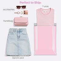 Vista 4 de Fuxury 200 sobres de polietileno de 10 x 13 pulgadas, bolsas de envío para ropa, sobres de correo con sellado adhesivo fuerte, bolsas de polietileno