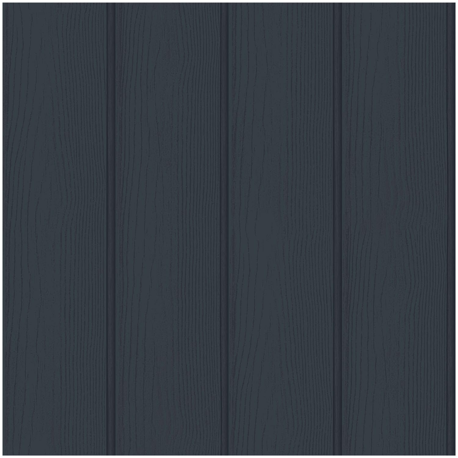 YöL Tongue and Groove Navy Wooden Planks Wallpaper - Washable Paste The Paper - Versatile Contemporary Modern - Feature Statement Wall - Kids Room Bedroom Living Room Lounge
