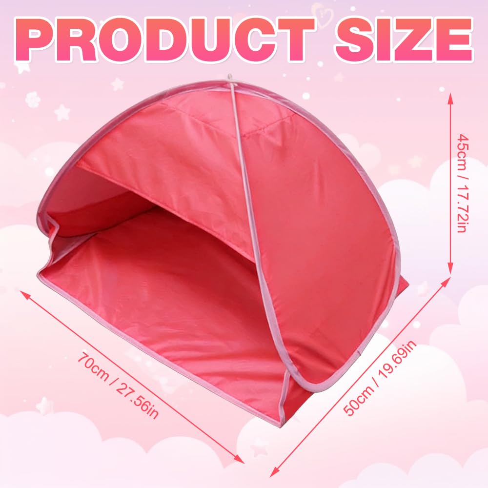 Tenda Poggiatesta, Tenda pop-up Automatica per Animali Domestici, Tenda da Spiaggia per Cani con Tasche Portaoggetti, Mini Tenda da Spiaggia Pop-up per Giardino Escursionistico All'aperto
