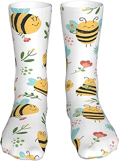 Horse Novelty Cozy Casual Socks Mid Calf Tube Socks Outdoor Hiking Athletic Cushion Crew Socks for Women 15.7 Inch