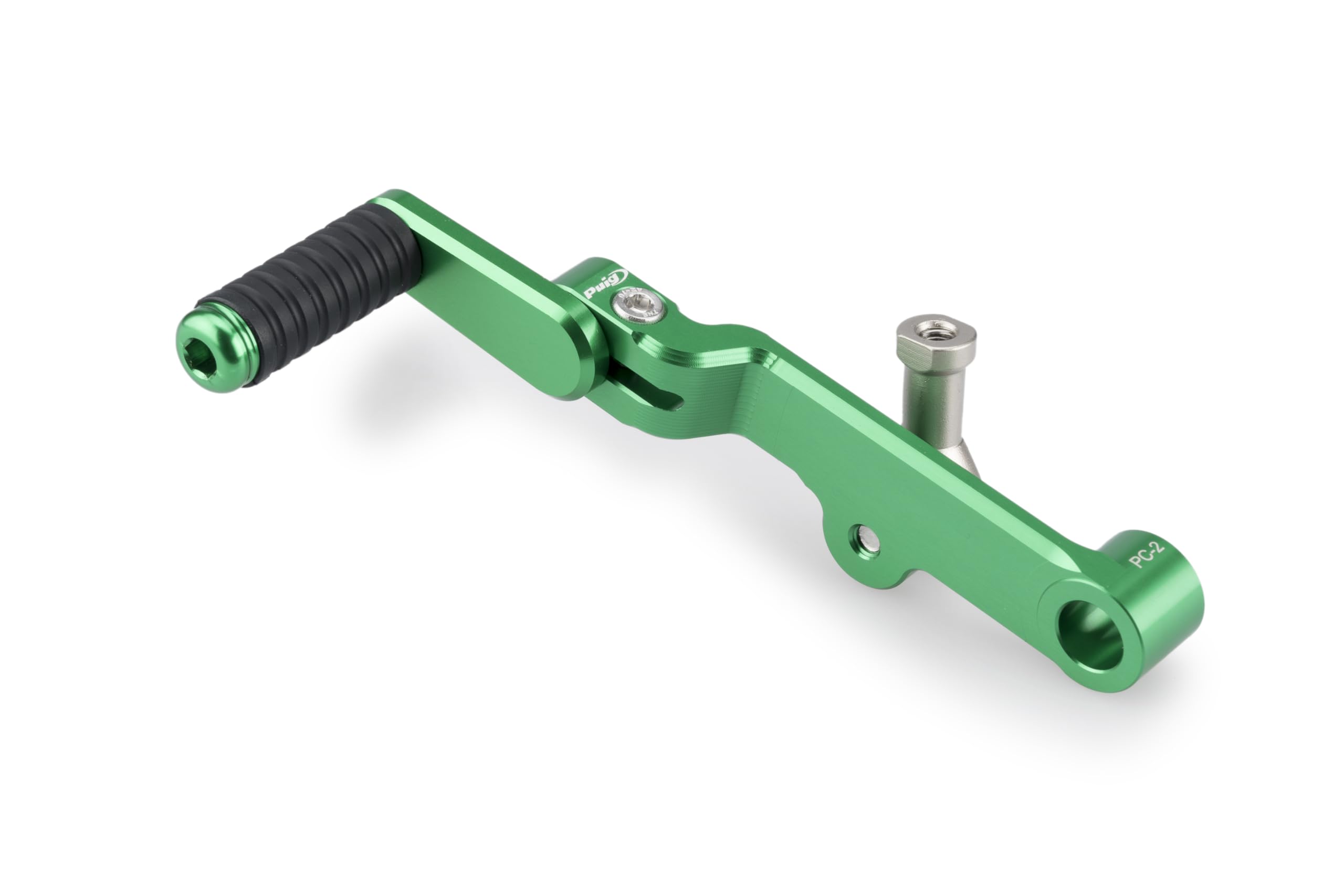 Puig 21779V Palanca Cambio-Freno mecanizadas en aluminio anodizado con puntera regulable y diseño ergonómico para mayor control, Verde