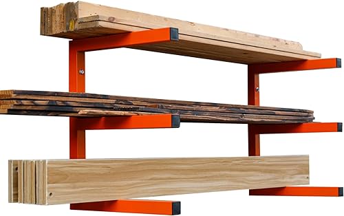 Estante de almacenamiento de madera para montaje en pared, organizador de madera de metal resistente con 3 niveles, cada estante soporta hasta 200
