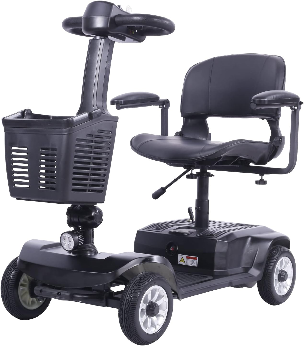 4 Wheels Electric Folding Mobility Scooter Portable Electric Wheelchair Scooter for Adult And Elderly SILVER