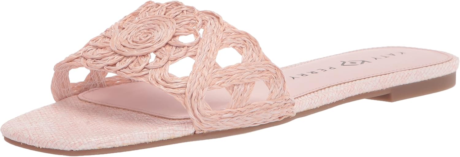 Katy Perry Women's The Gardener Woven Flat Sandal, Pink Amethyst, 11