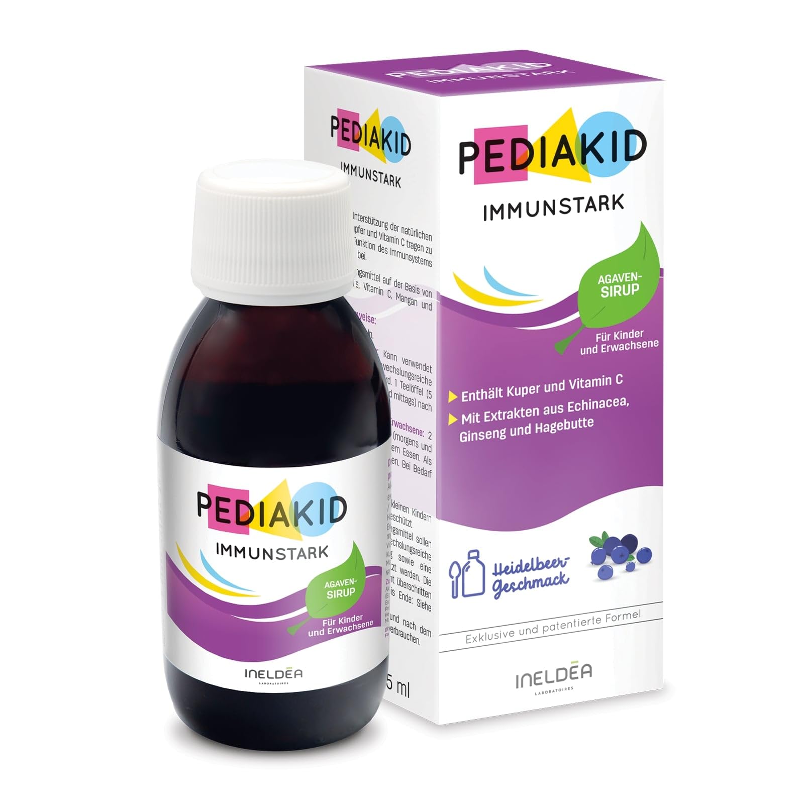 PEDIAKID Immunstark Sirup – Nahrungsergänzungsmittel auf Echinacea-Extrakten