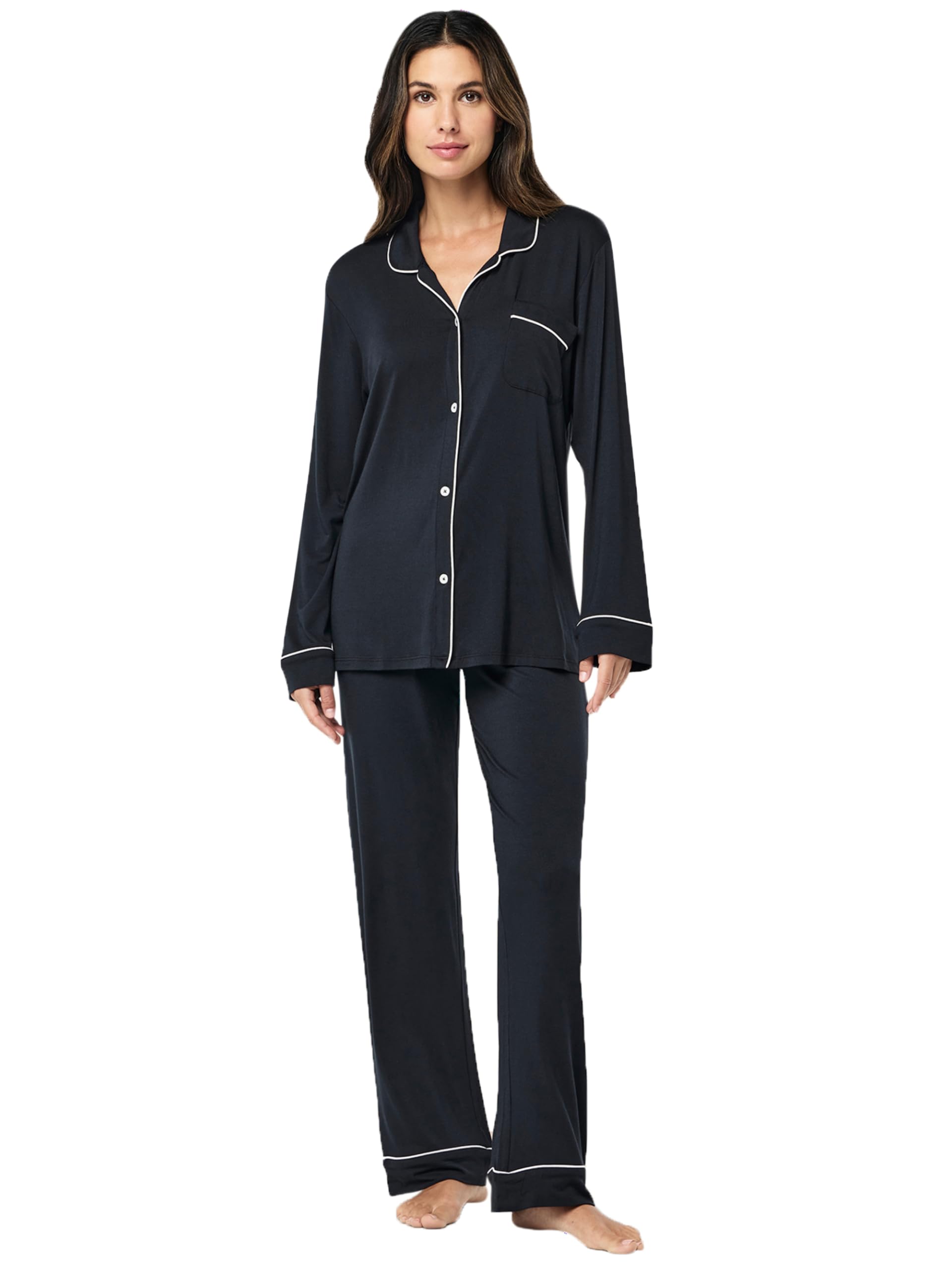 Papinelle Women's Kate Modal Full Length PJ Set