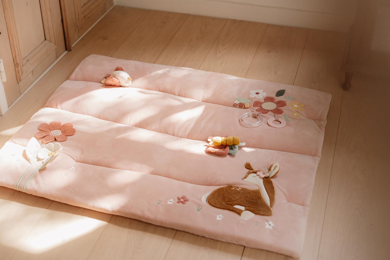 Little Dutch Krabbeldecke Spieldecke Activity Matte Baby (80x100 cm) rosa - Fairy Garden
