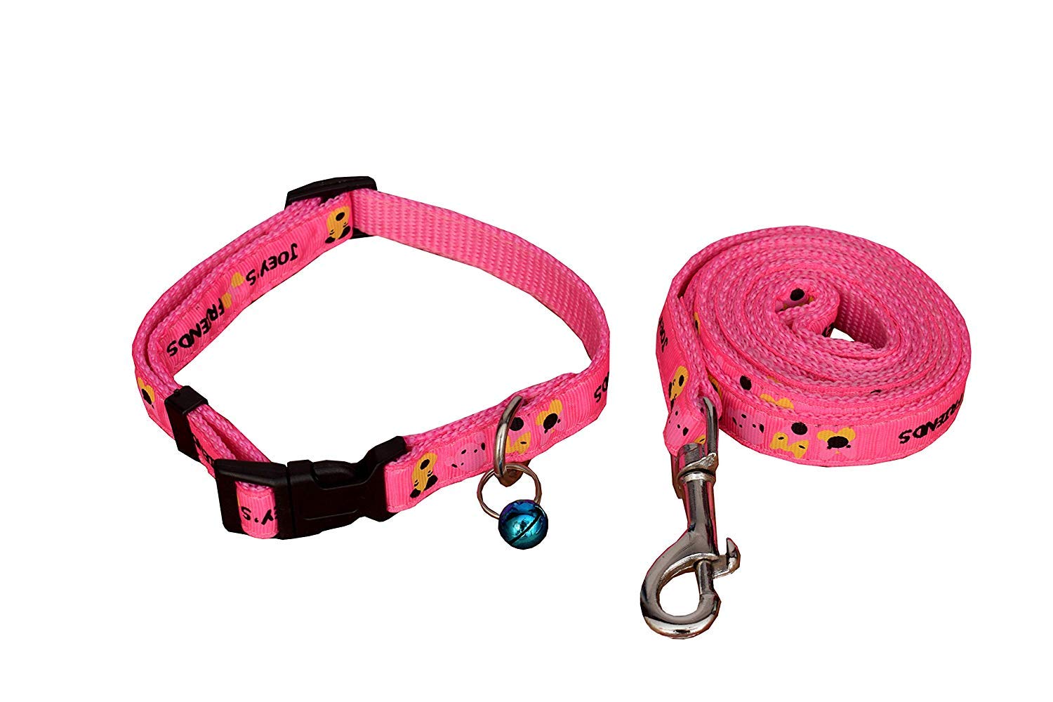 PSK Dog & CAT Collar Leash Ribbon Stitch with Small Bell 15 mm Pink, Nylon, (Pack of 1) (B07SMQ9M4B) Amazon Price History, Amazon Price Tracker