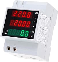 Romacci AC80-300V 100A Multifuncional Din Rail Corrente Digital Multifuncional Fator de Potência Medidor Amperímetro Voltímetro