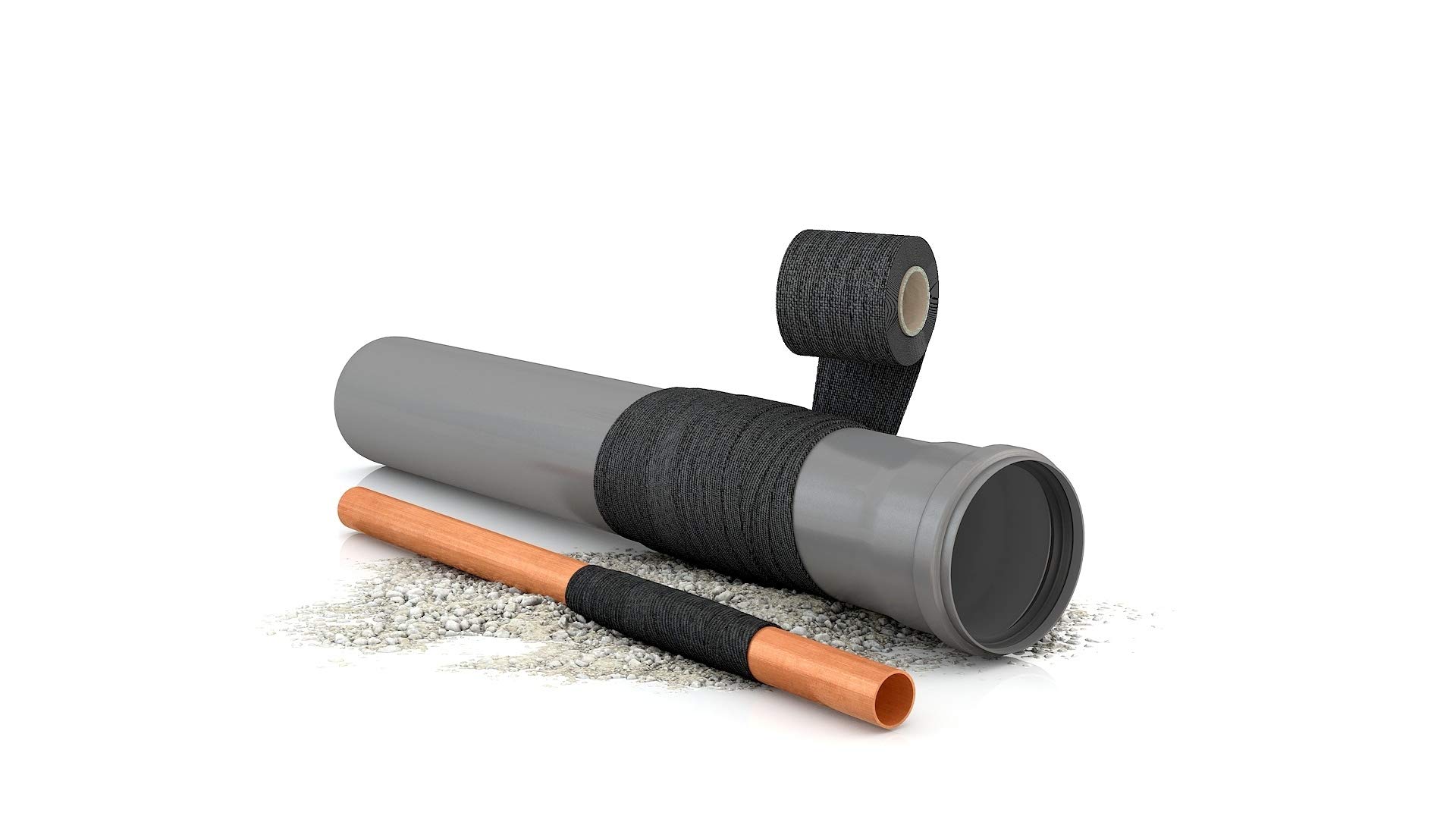 Crassus Doctor Extreme CRA70107 - Kit de reparación de tuberías (hasta 200 mm), color negro
