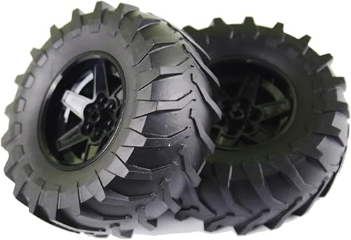 Bloques de construcción Piezas Técnicas 2pcs Neumático Tractor Dia. 107X44 & Rim Dia 56 X 34 Compatible con la Marca Principal para Niños Juguete