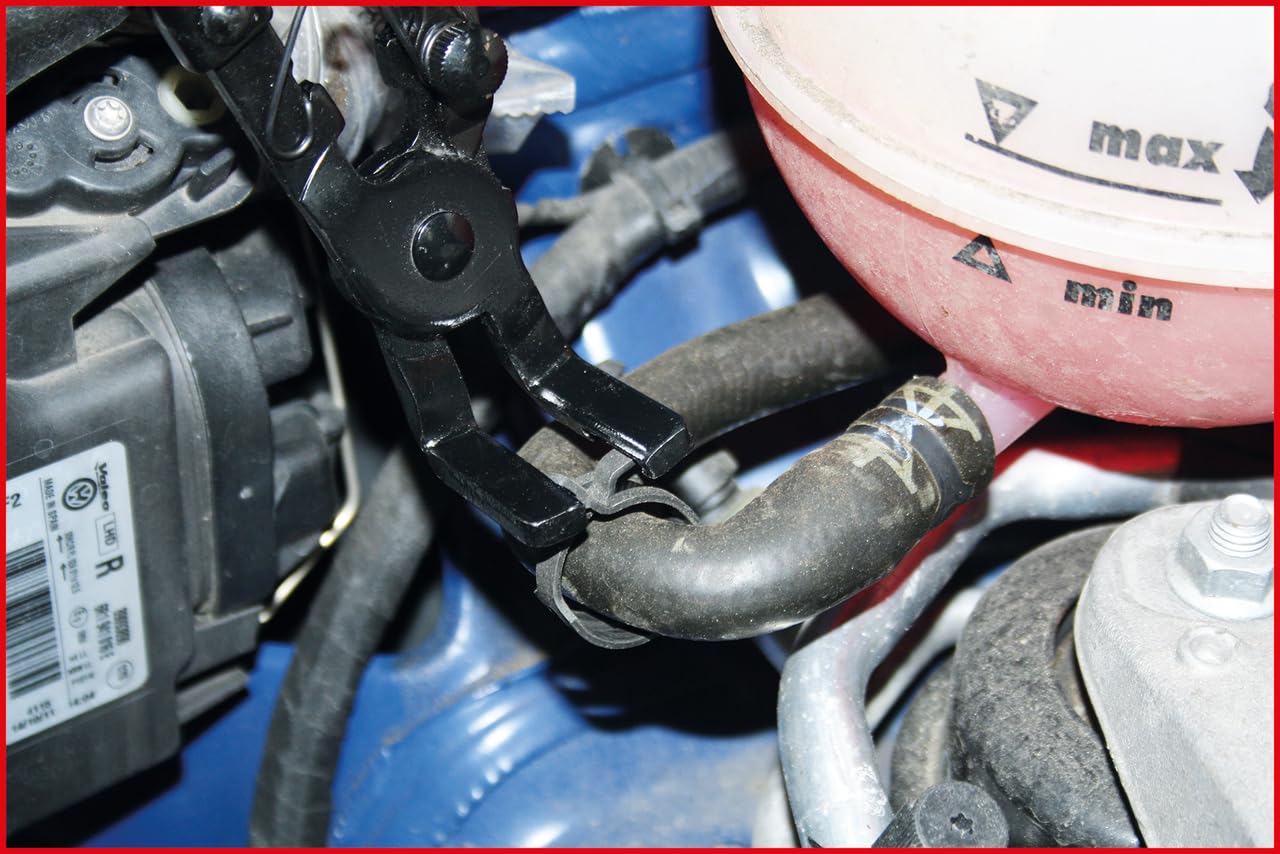 KS Tools 115.1182 Alicate para abrazadera de mangueras en angulo