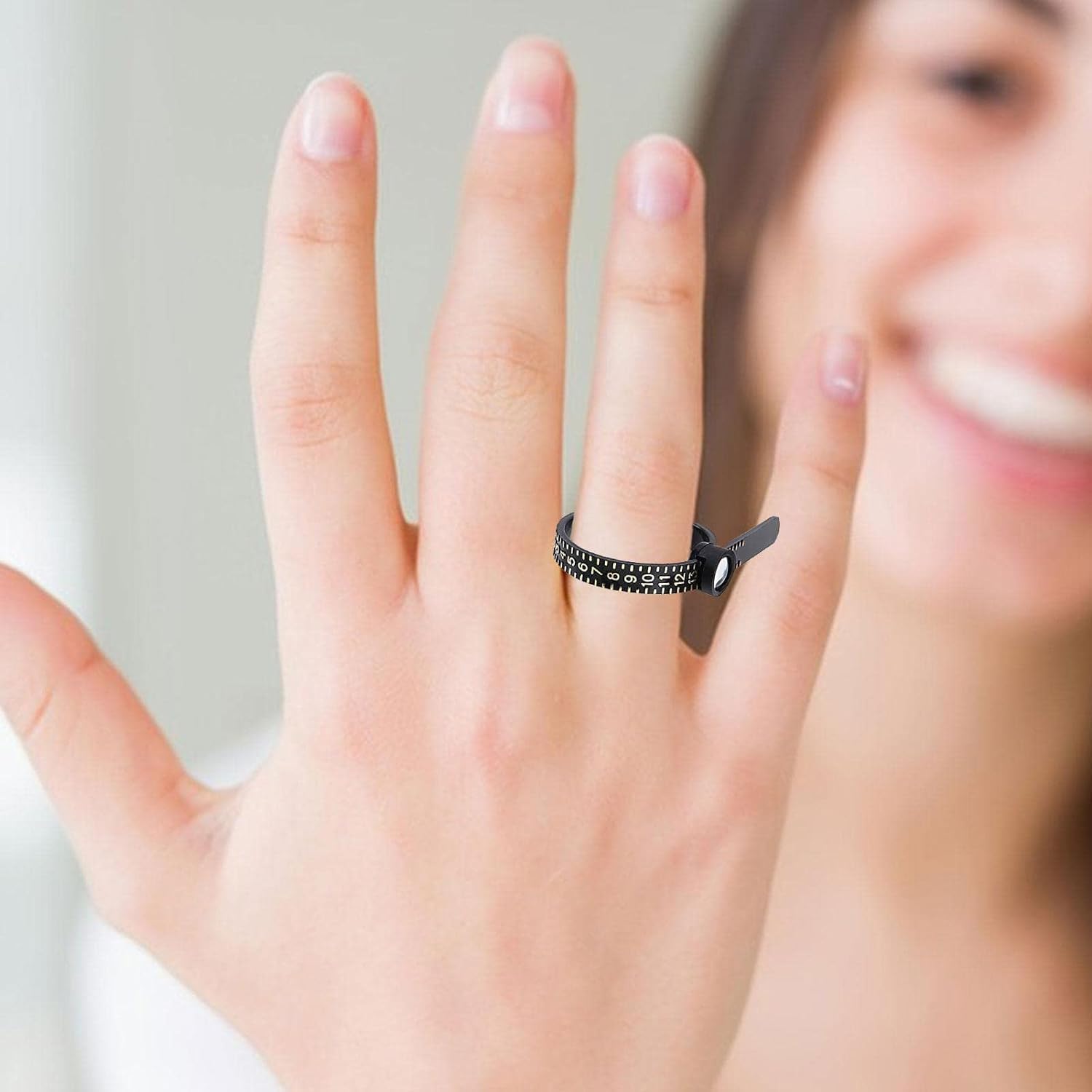 オーダーリング 確認用 Amazon.co.jp: リングゲージバンド リングソフト定規 リングルーペ付き