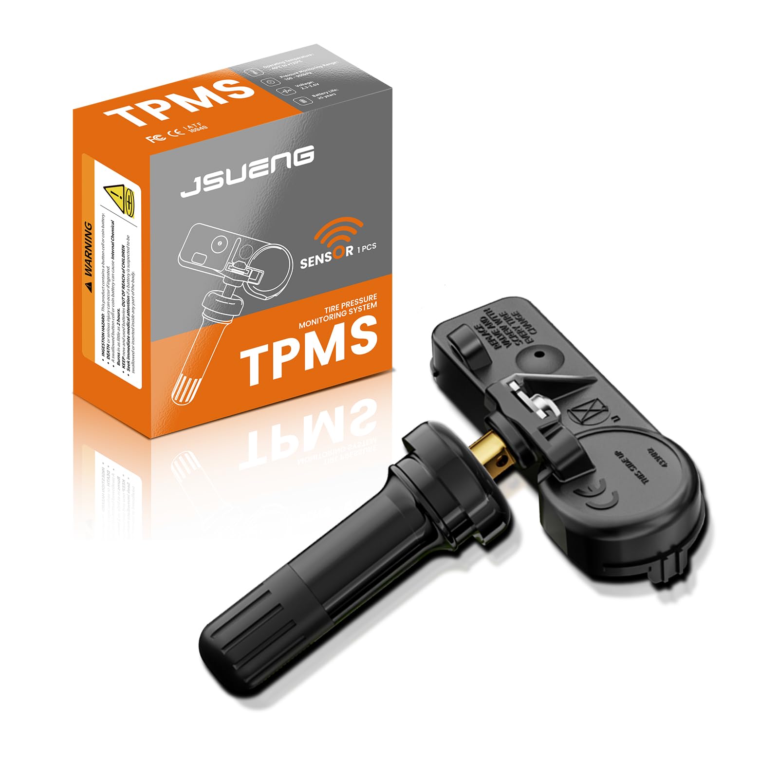 TPMS Sensor, Tire Pressure Monitoring System 433MHz Replacement for Jeep Wrangler JK Dodge Chrysler 10-13 Ram 1500 2500 3500 Replace#56029398AB 1-Pack