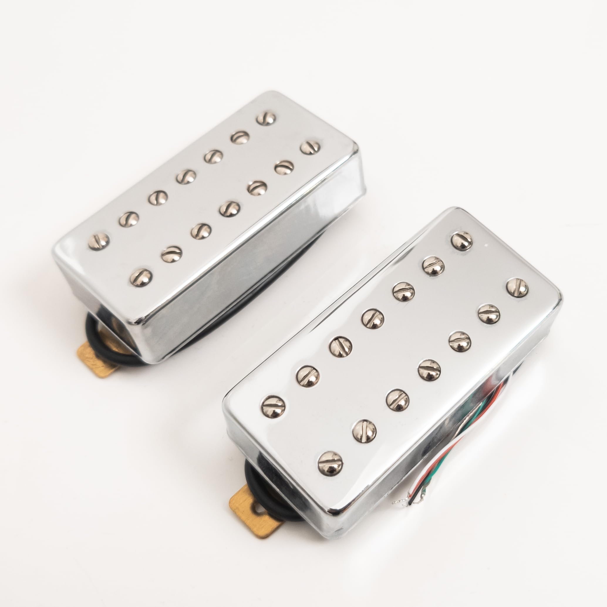Set di pickup Humbucker a 7 corde per chitarra elettrica, pickup professionali ad alto rendimento con coperture in metallo cromato, cablaggio a 4 conduttori, set di pickup per collo e ponte, adatto