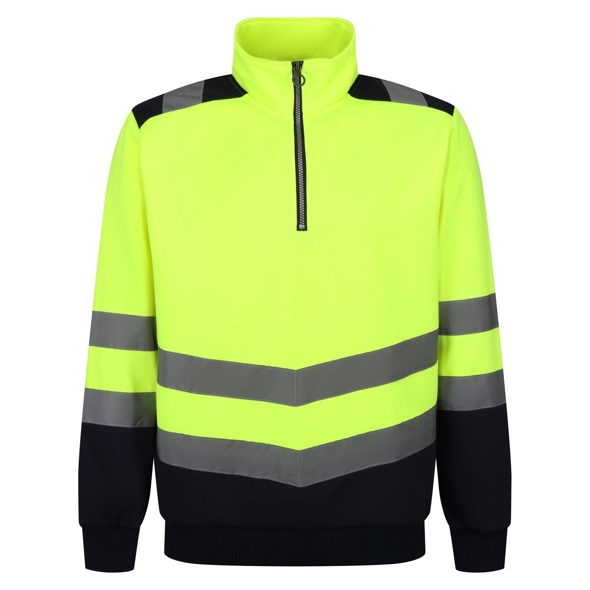 Regatta Professional Men's 2-tone Quarter-Zip Top, Protective, Durable & Moisture Resistant - Perfect for Workwear & Casual Wear Yellow
