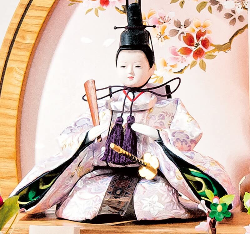 平安豊久　雛人形アクリルケース入り親王飾り・間口約４６×奥行約２８×高さ約２９㎝ 平安豊久 雛人形アクリルケース入り親王飾り・間口約46×奥行約28×