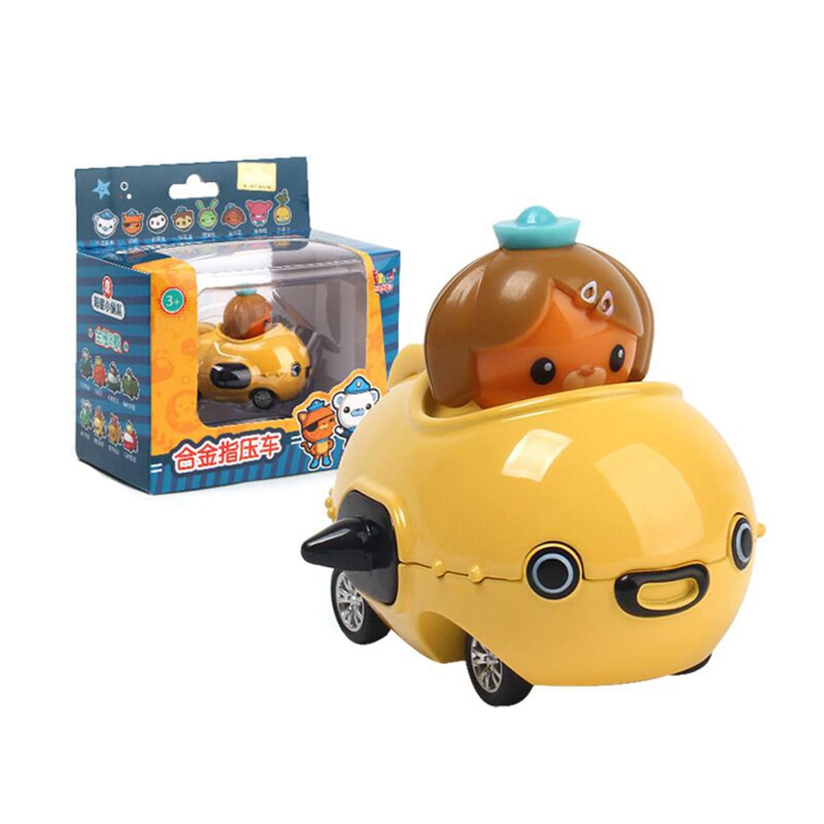 7cm Dashi Alloy finger press vehicle Cartoon Action Figures Toy Kids