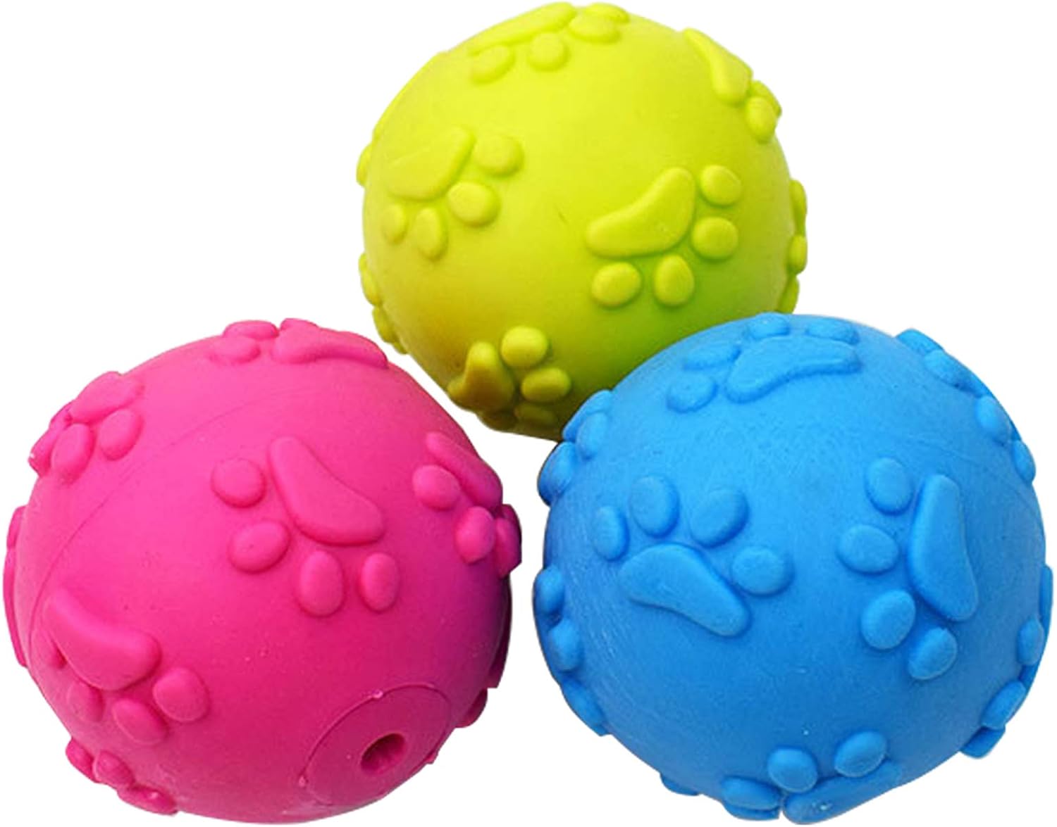 Pet Supplies Nlmskzzy Dog Squeaky Balls ，Dog Balls Tug and Fetch Toys