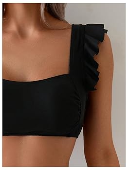 BIRTHDAYBATH 2WAY NECK FRILL SET UP ブラック BIRTHDAYBATH 2WAY