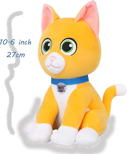 Miniatura 2 de Todollcos Movie Sox Cat Plush Doll Pet Toy Cure Yellow Kitten Stuffed Plushie Figure Cute Animal Desktop Decor Halloween Cosplay Props Gift for Kids