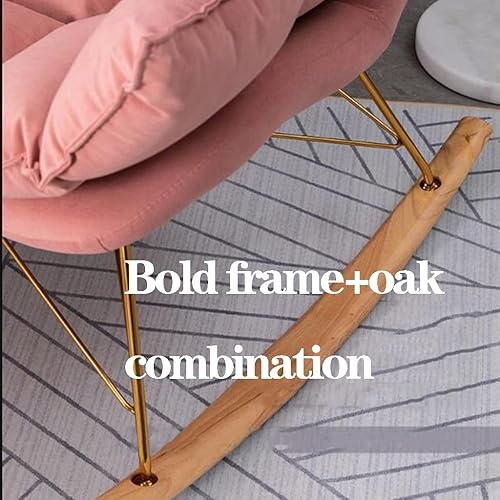 Miniatura 4 de WIGSELBL Cómoda mecedora con silla mecedora otomana de ocio para guardería, silla auxiliar perezosa, silla de acento sin brazos, sofá individual