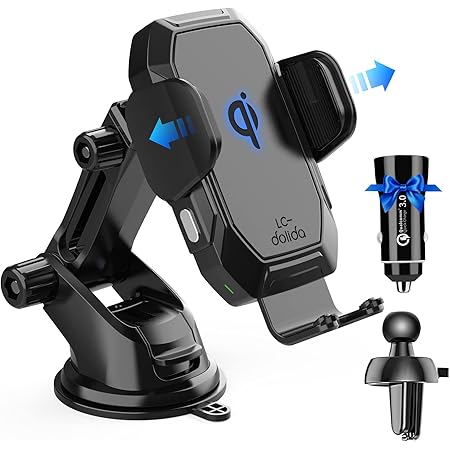 Amazon Co Jp 村田製チップ 業界先端15w充電 Qc3 0充電器付き Vanmass 車載 Qi ワイヤレス充電器 自動開閉 スマホホルダー 安定性 Iphone 12 11 Xs X 8 Galaxy S10 S9 S8 S7 S6 Note 10 Lg 等のワイヤレス充電機種に対応 吸盤式 吹き出し口式 お家族の運転