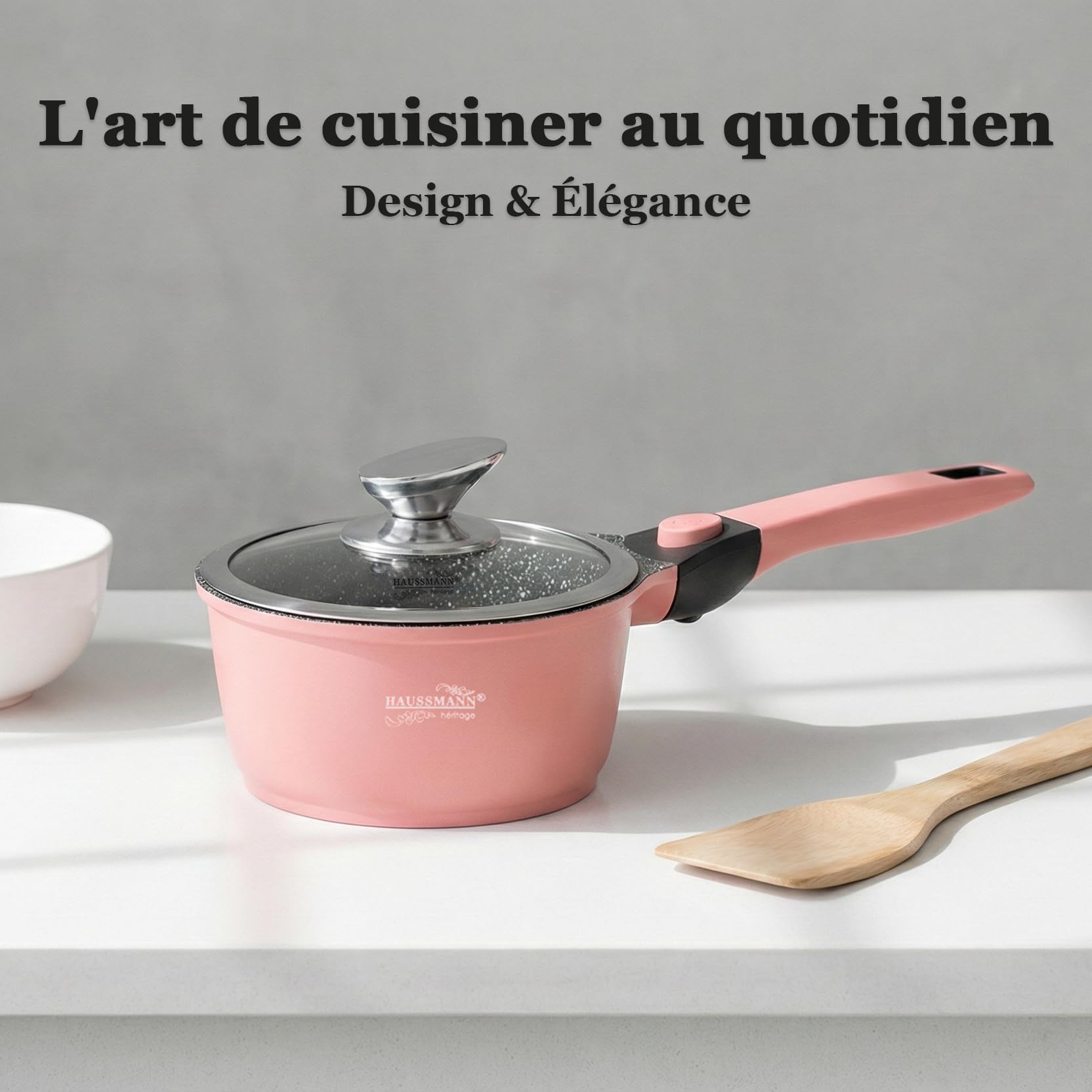 HAUSSMANN heritage Batterie de Cuisine 10 pièces Poignée amovible