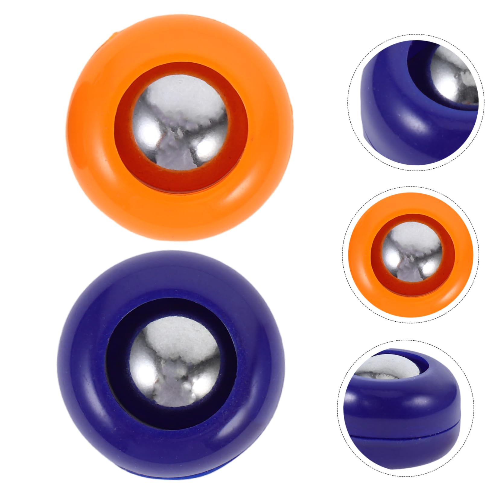Vaguelly Mini Shuffleboard da Tavolo 20 Pezzi, Accessori in Pp per Gioco di Curling, Set Completo per Interni ed Esterni, Dischi Colorati Blu e Arancione, Attrezzatura Sportiva