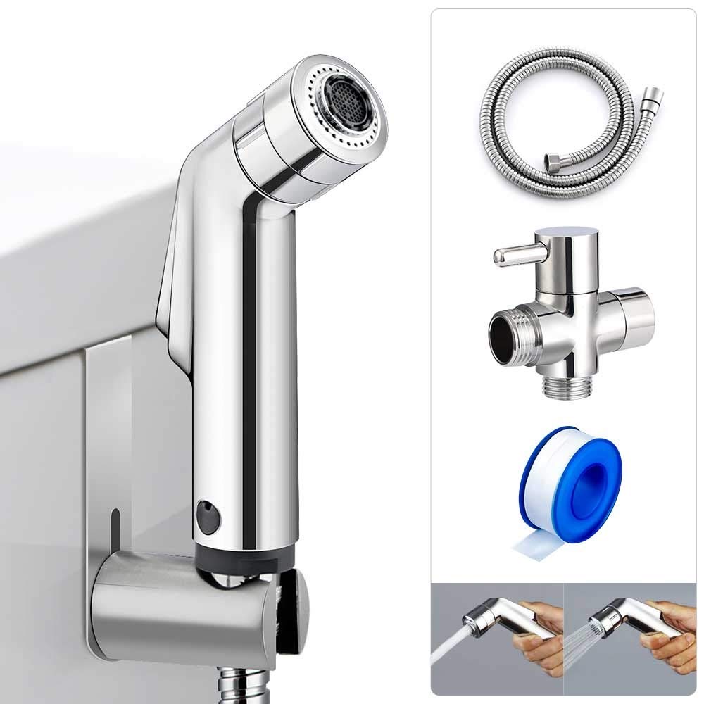 Toilet Seat Bidet 2 Ways Wash Toilet Seat Hand Held Shower Bidet Sprayer Faucet Shower E — view 4