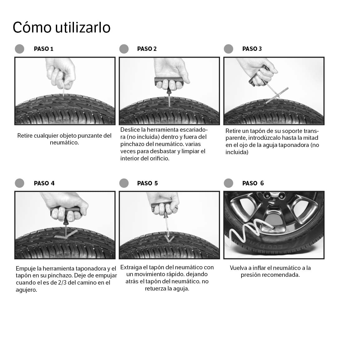 Slime 20252-51 Recambio de tapones de reparación de neumáticos, para neumáticos todoterreno sin cámara, incluidos ATV, segado - 4