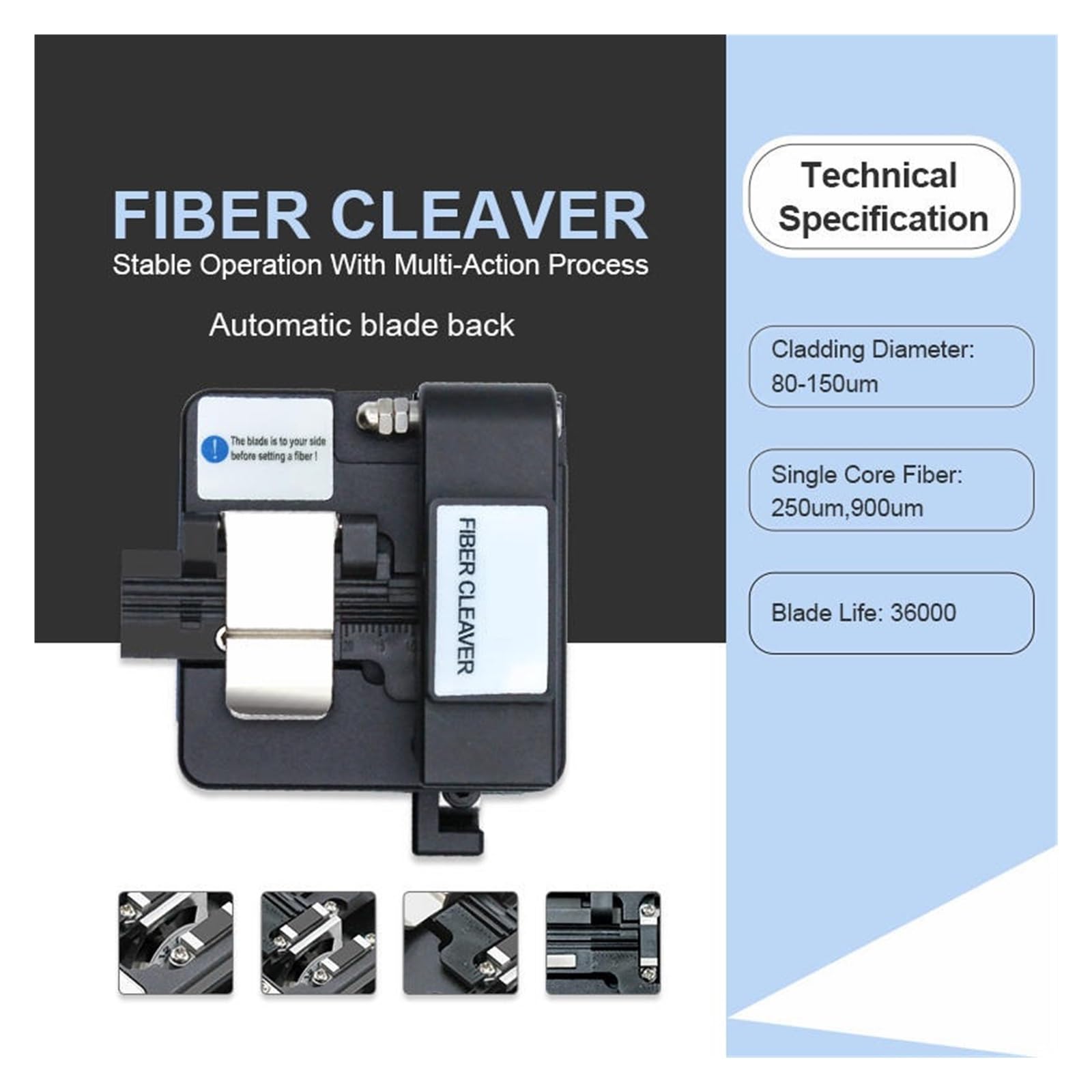 Narzędzie do cięcia i zdejmowania izolacji ze świa S06 Fiber Optical Cleaver Optic Cutter Knife Maszyna do cięcia FTTH Użyj Cold Connection Cutting