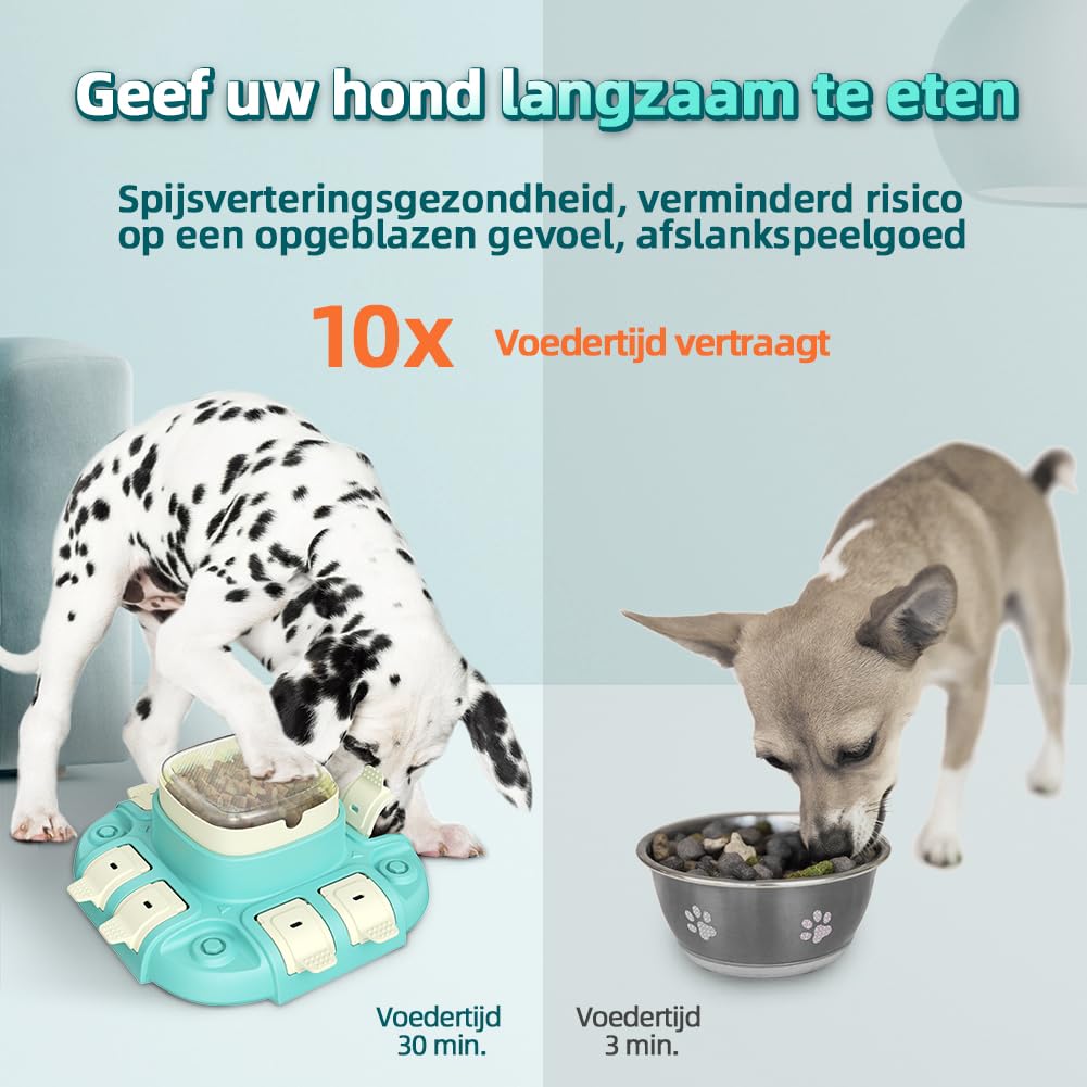 CAROZEN Interactive Dog Toy, Puzzle Toy for Dogs to Feed Funny, Treat Dispenser, Large Dogs, Small and Medium, Improve Your Dog's Intelligence
