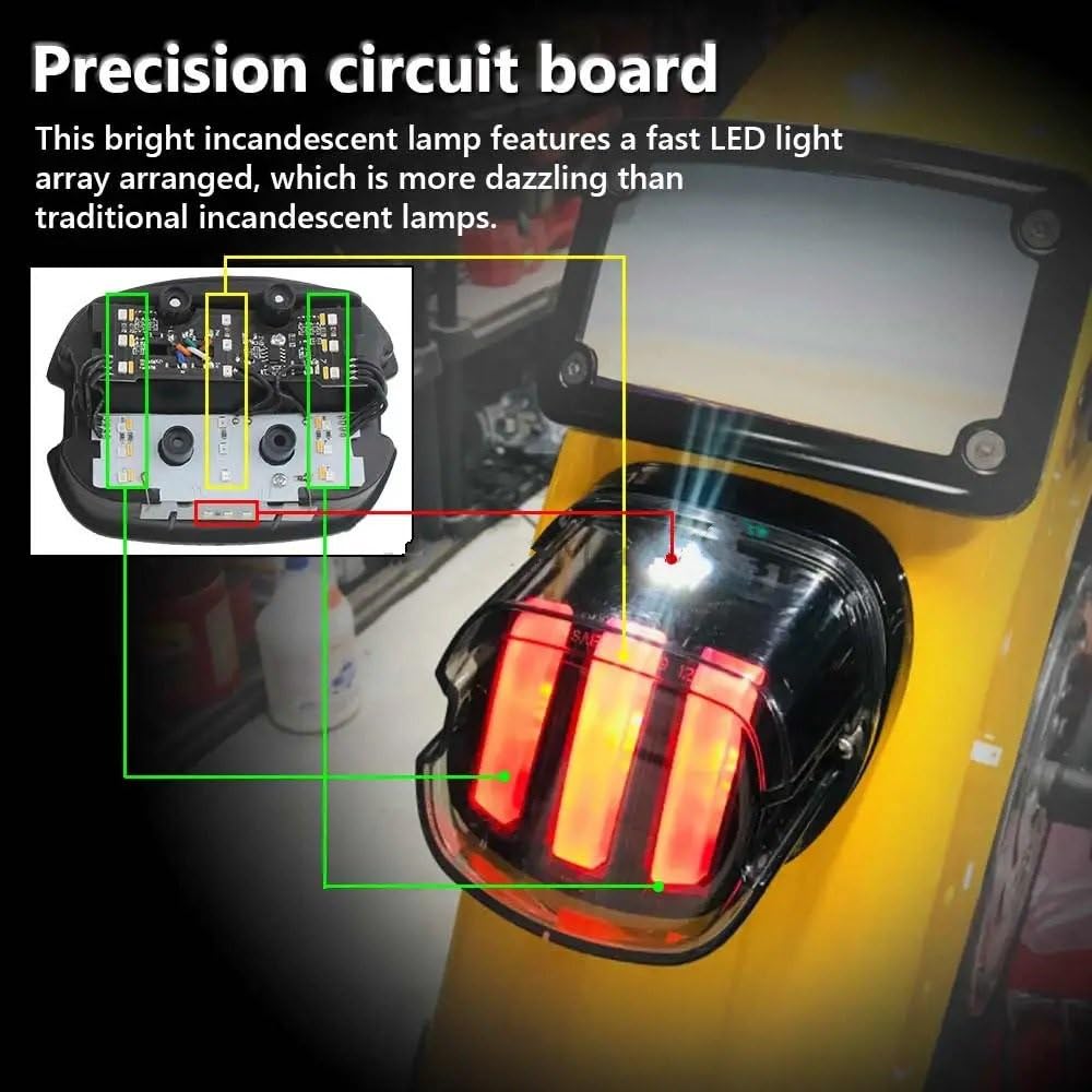 światło hamowania światło do motocykla Do Dyna Super Glide FXDC/I 2005-2014 | Lampa motocyklowa Światło tylne hamulca Włącz kierunkowskaz Lampka tablicy rejestracyjnej