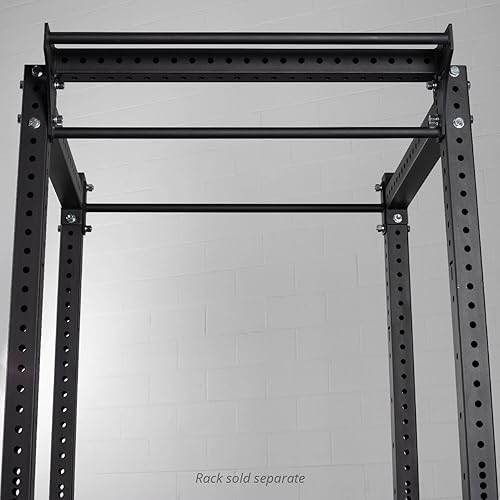 Miniatura 5 de Titan Fitness Barra estabilizadora de doble dominada montada en bastidor para bastidores de alimentación de las series T-3 o X-3, agarre de 1.260