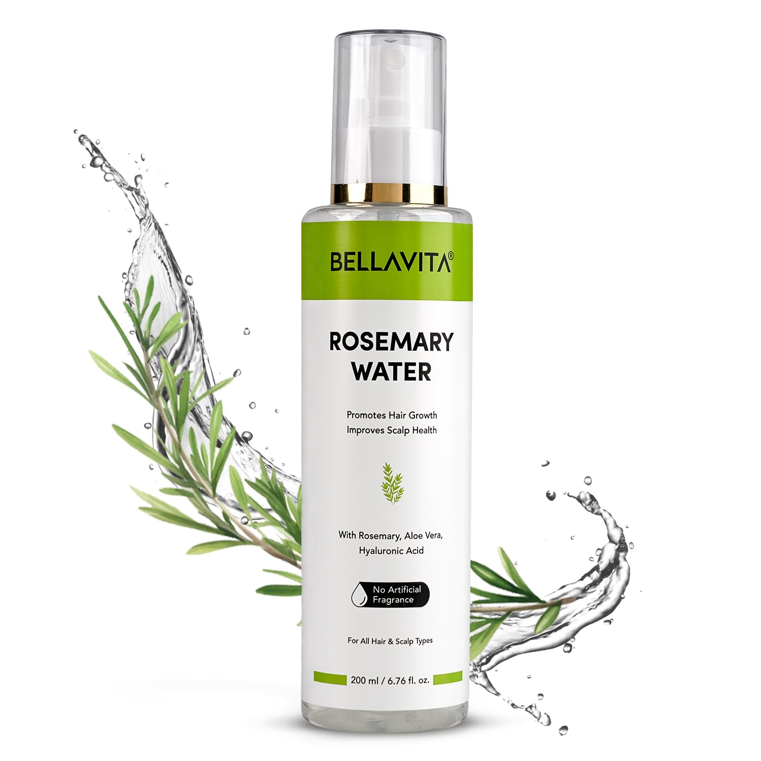 Bellavita Rosemary Water Hair Spray | For Frizzy Hair | Adds Shine | Suitable For All Hair Types | 200 ml-picture-18