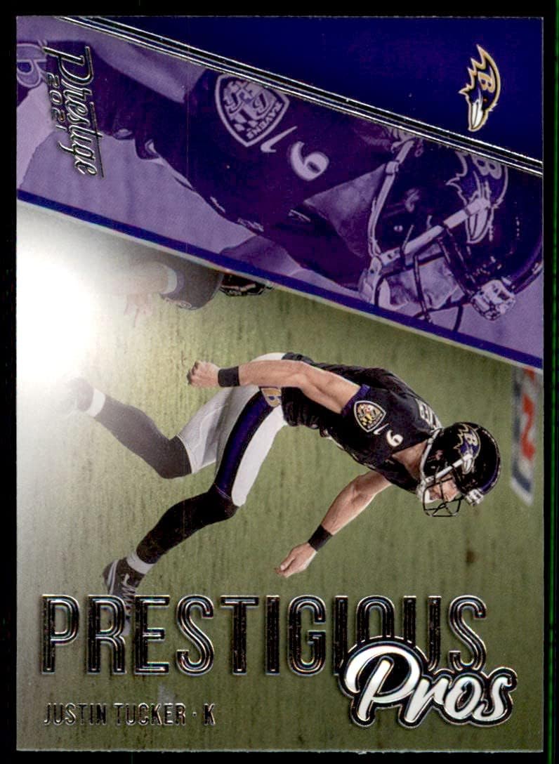 2021 Panini Prestige Prestigious Pros #PP-JT Justin Tucker Baltimore Ravens Football Card