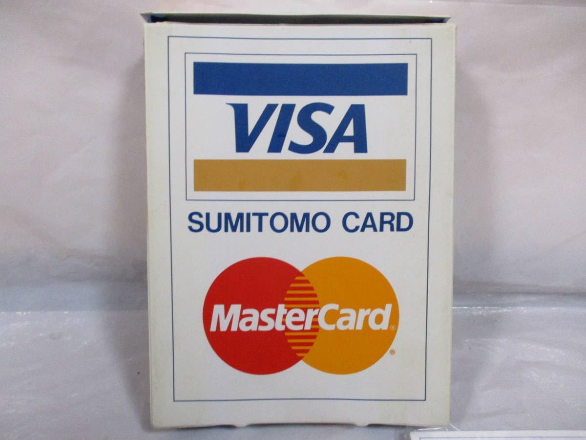 VISAカード ステッカー アクリルディスプレイ クレジットカードプレート Master Card ノベルティ クレジットカード案内板&