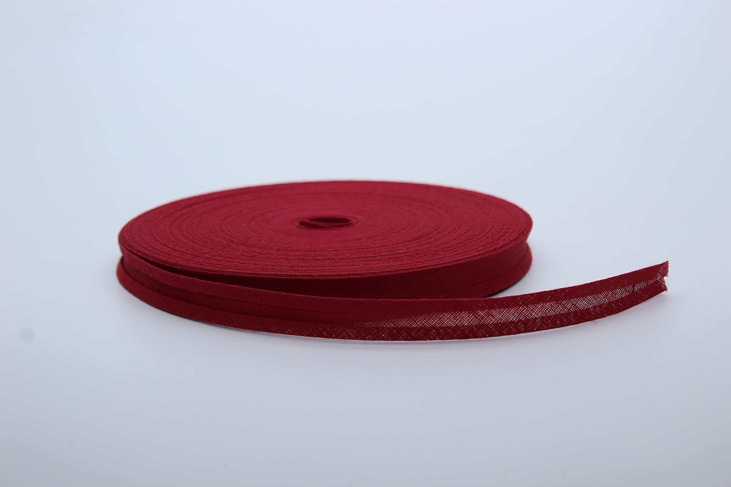 12mm Cotton Bias Binding Bias Tape for Sewing Piping Hemming Variations of Solid Color for DIY Garment Sewing and Trimming Sewing Apparel Binding Decorating (30 Meter, Wine)