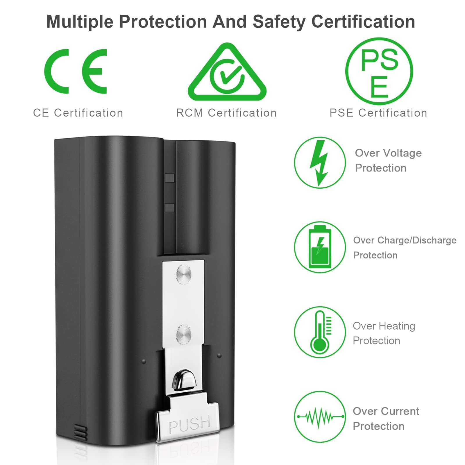Batteria di ricambio migliorata, confezione da 3, 3,65V 6040 mAh, con stazione di ricarica e schermo digitale a LED, progettata per Ring Doorbell Camera 2/3/4,3 Plus, fotocamera Spotlight e Batteria di ricambio migliorata, confezione da 3, 3,65V 6040 mAh, con stazione di ricarica e schermo digitale a LED, progettata per Ring Doorbell Camera 2/3/4,3 Plus, fotocamera Spotlight e