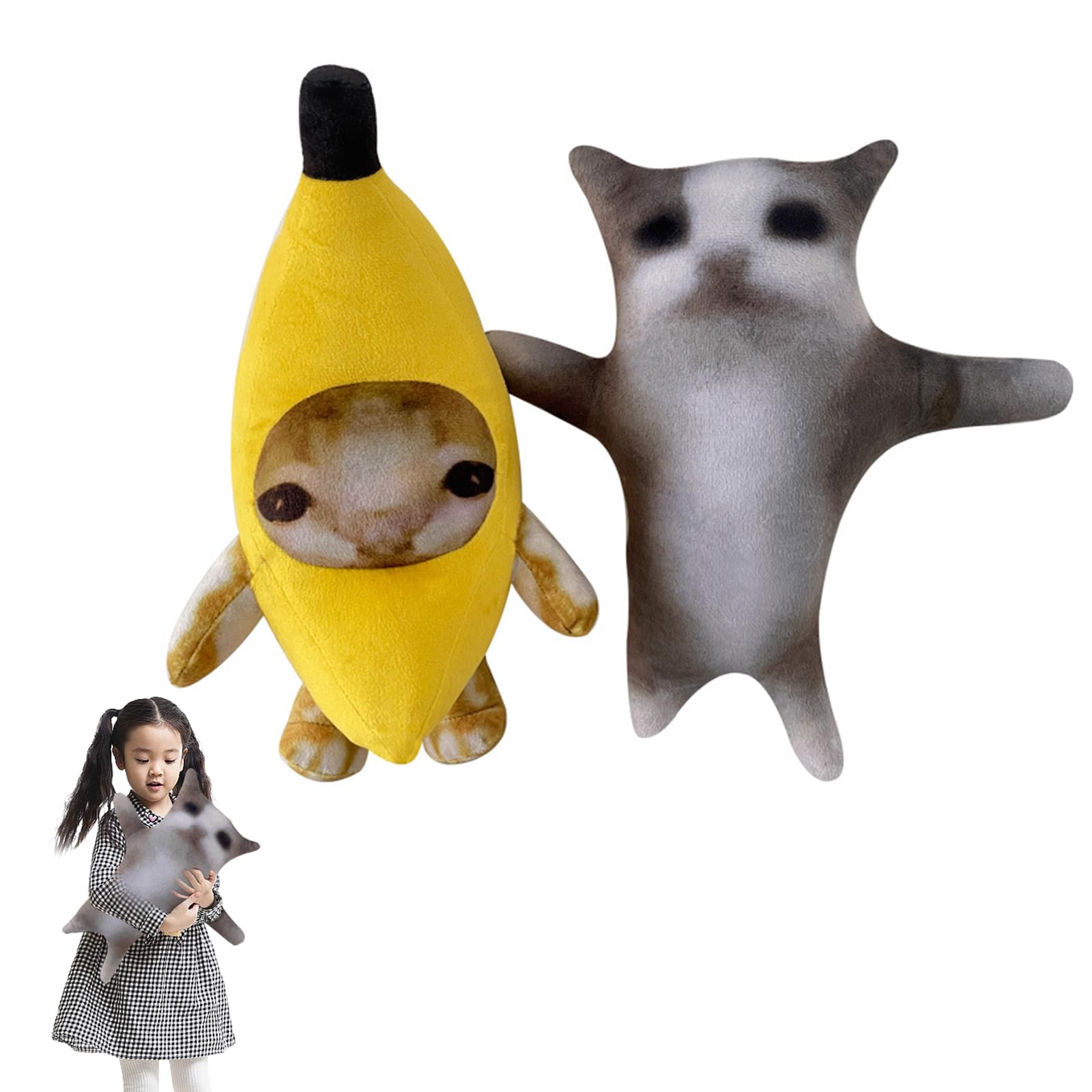 Amazon.co.jp: YAYAMIYA ハッピーキャット ぬいぐるみ ミーム猫 楽しい  