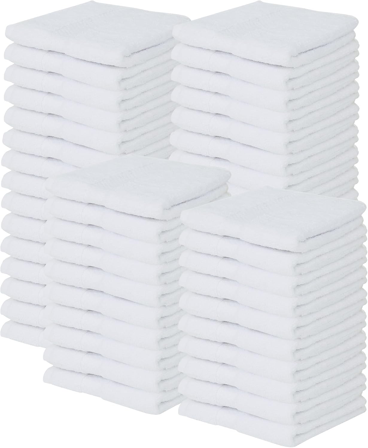 Better Trends Washcloths for Body and Face, 100% Cotton, Soft, Absorbent, Zero Twist Cotton Baby Wash Cloth, Shower, Travel, Ivory Small Towel, 12"X12", 2 Pack Splash Collection